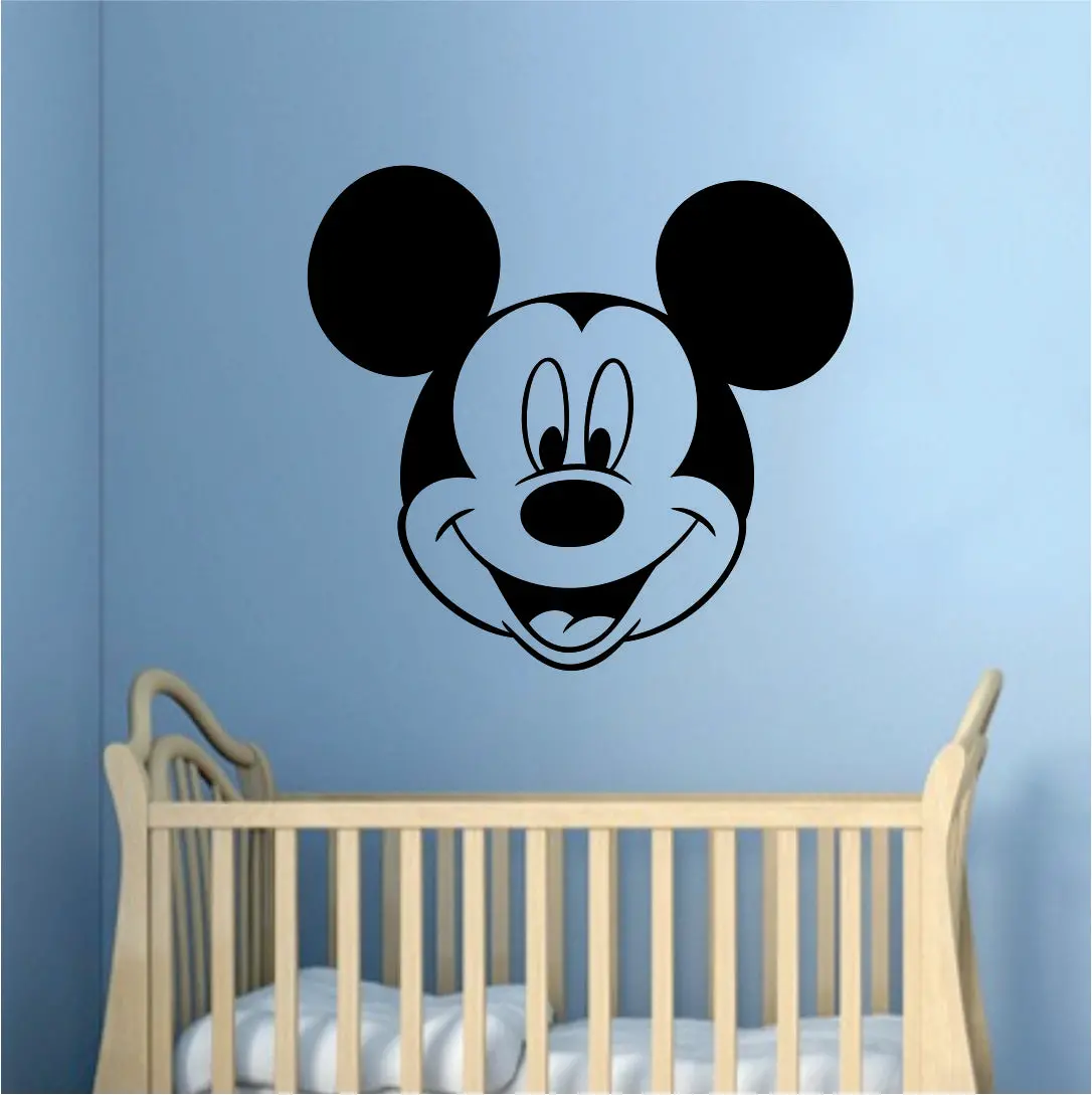 Mickey Mouse Wall Decal Home Decor Bedroom Room Vinyl Sticker Art Baby Nursery Playroom Kids Cartoon Disney 1