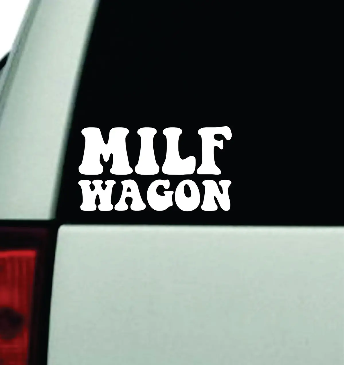 Milf Wagon Car Decal Truck Window Windshield Jdm Bumper Sticker Vinyl Quote Boy Girls Funny Mom Women Trendy Cute Family 1