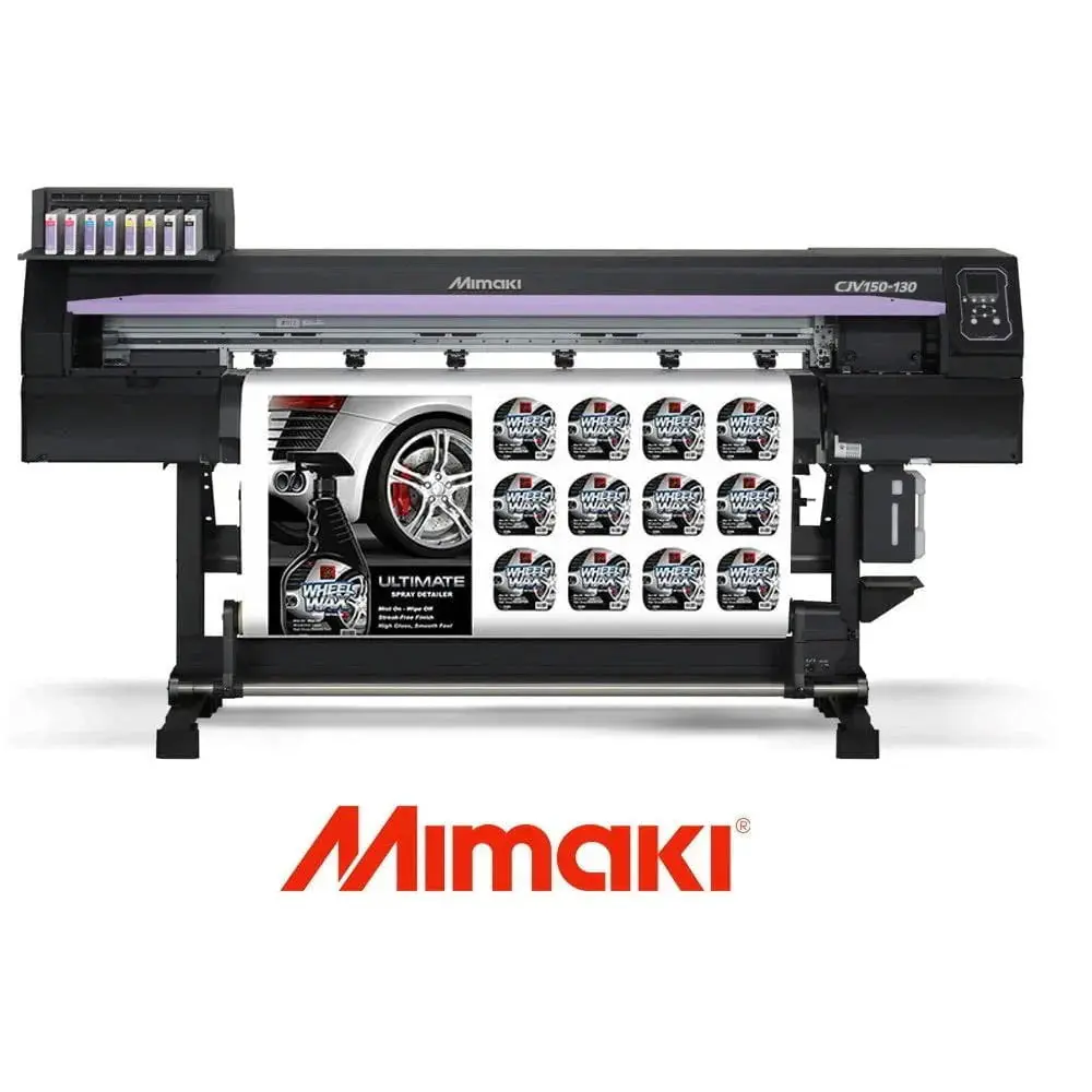 Cjv150-75 32" Mimaki Production Large Format Roll To Roll Eco-Solvent Printer And Die Cutting Plotter - Repo Like New 1