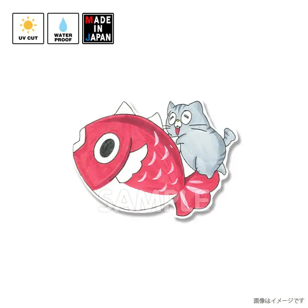 Mimi080　ステッカー　うさぎのみみちゃん　ネコチャン 1
