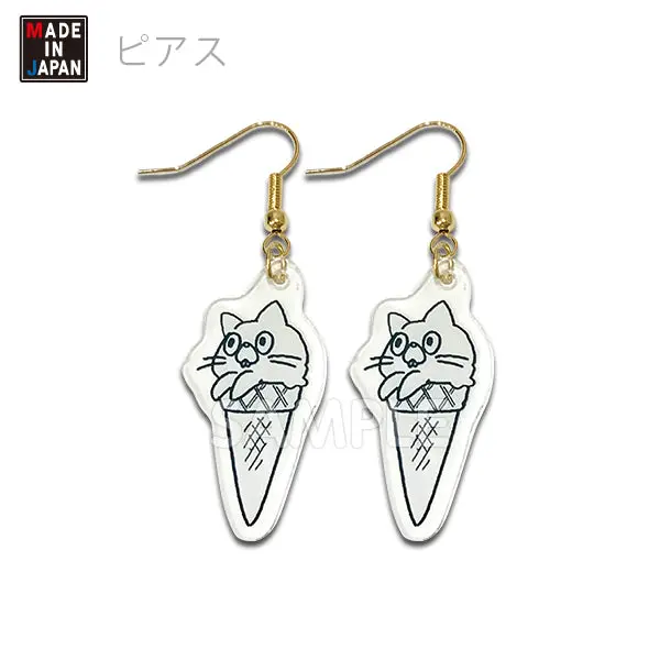 Mimi524pi　アクリルピアス　うさぎのみみちゃん 1