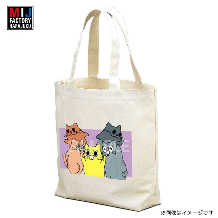 Mimi595bnm　トートバッグ　うさぎのみみちゃん　ネコチャン 1