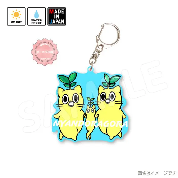 Mimi632hak　ホログラムアクキー　うさぎのみみちゃん　ネコチャン 1