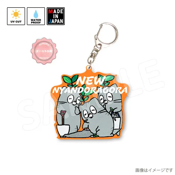 Mimi633hak　ホログラムアクキー　うさぎのみみちゃん　ネコチャン 1