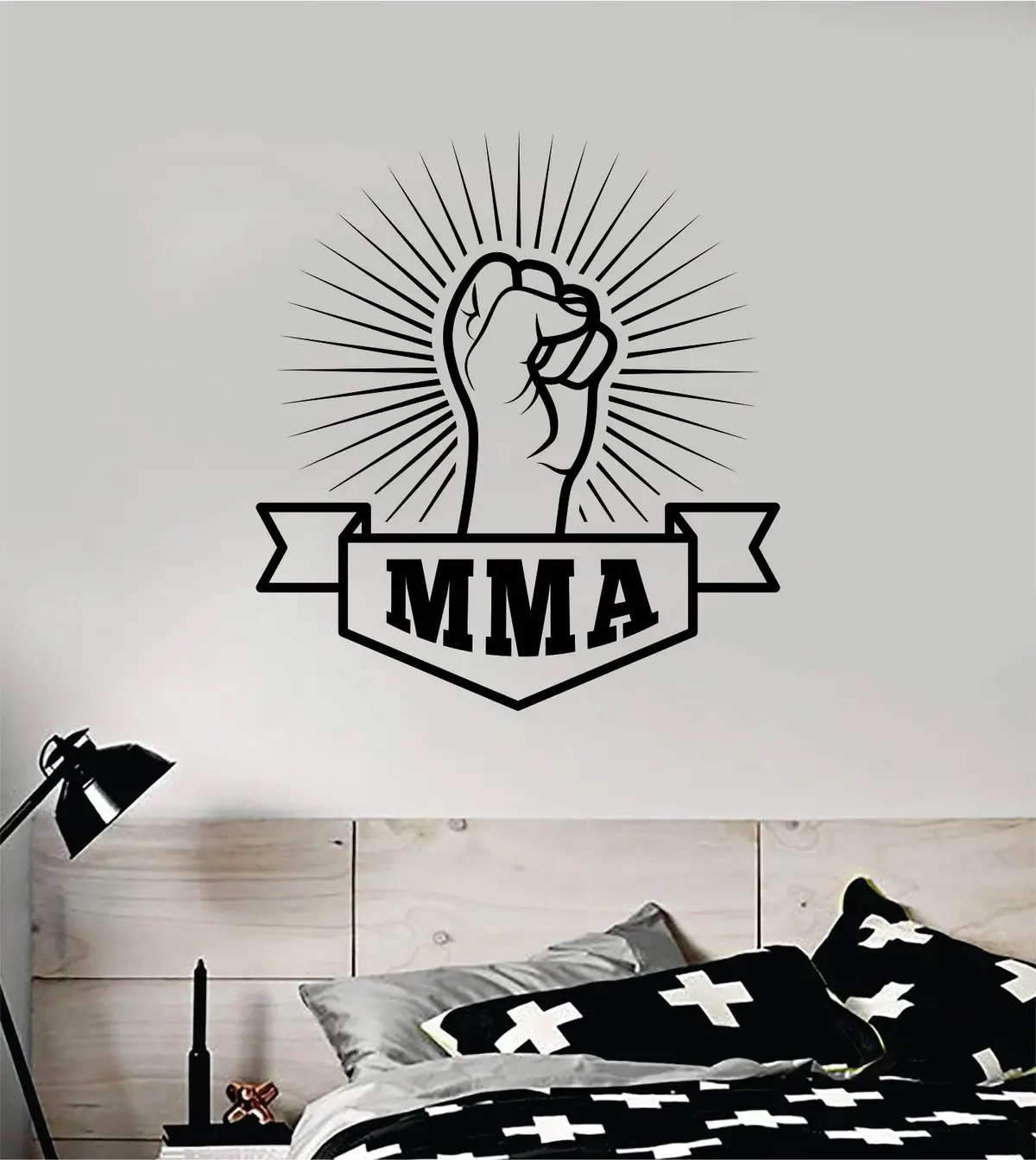 Mma Quote Decal Sticker Wall Vinyl Art Decor Home Grapple Blackbelt Sports Fight Gym Fitness Jiu Jitsu Karate Kickbox Box Wrestle 1