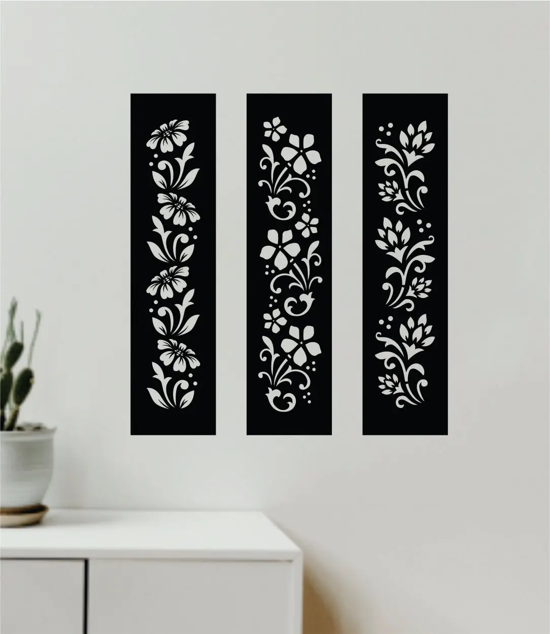 Modern Floral Designs Wall Decal Home Decor Sticker Art Vinyl Bedroom Boys Girls Teen Baby Nursery Nature Plants Flowers Trees Cute 1