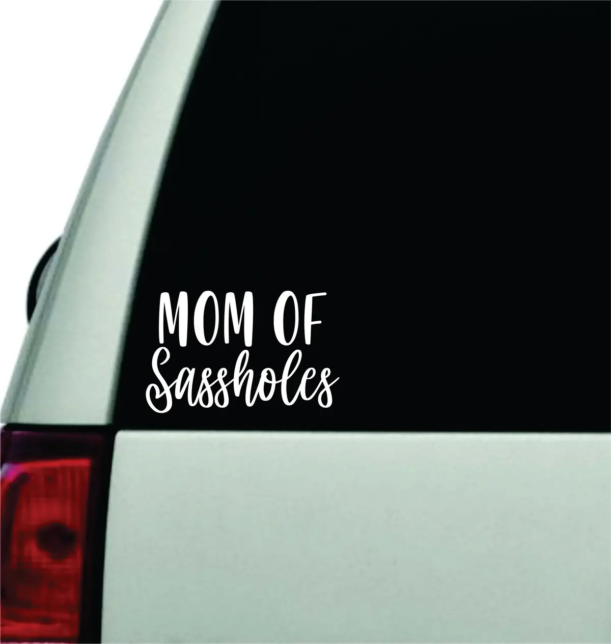 Mom Of Sassholes Wall Decal Car Truck Window Windshield Jdm Sticker Vinyl Lettering Quote Boy Girl Funny Baby Mama Kids 1
