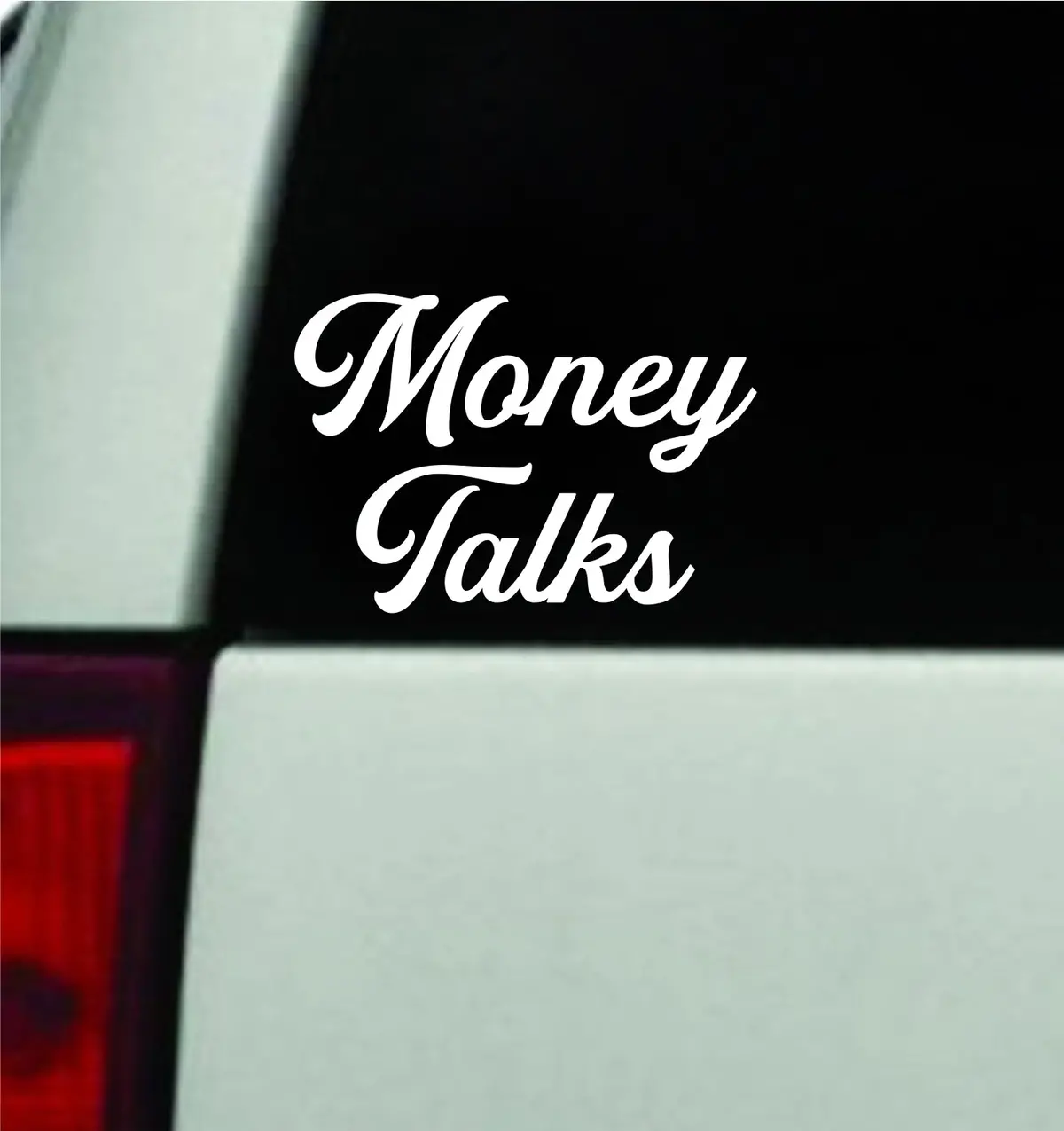 Money Talks Car Decal Truck Mirror Window Windshield Jdm Bumper Sticker Vinyl Quote Men Girls Funny 1