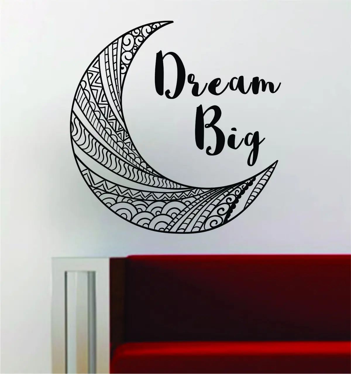 Moon Dream Big Inspirational Quote Decal Sticker Wall Vinyl Decor Art Space 1