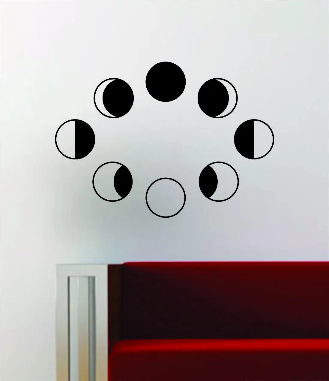 Moon Phases Wall Decal Sticker Art Vinyl Room Decor Decoration Space Galaxy Stars 1
