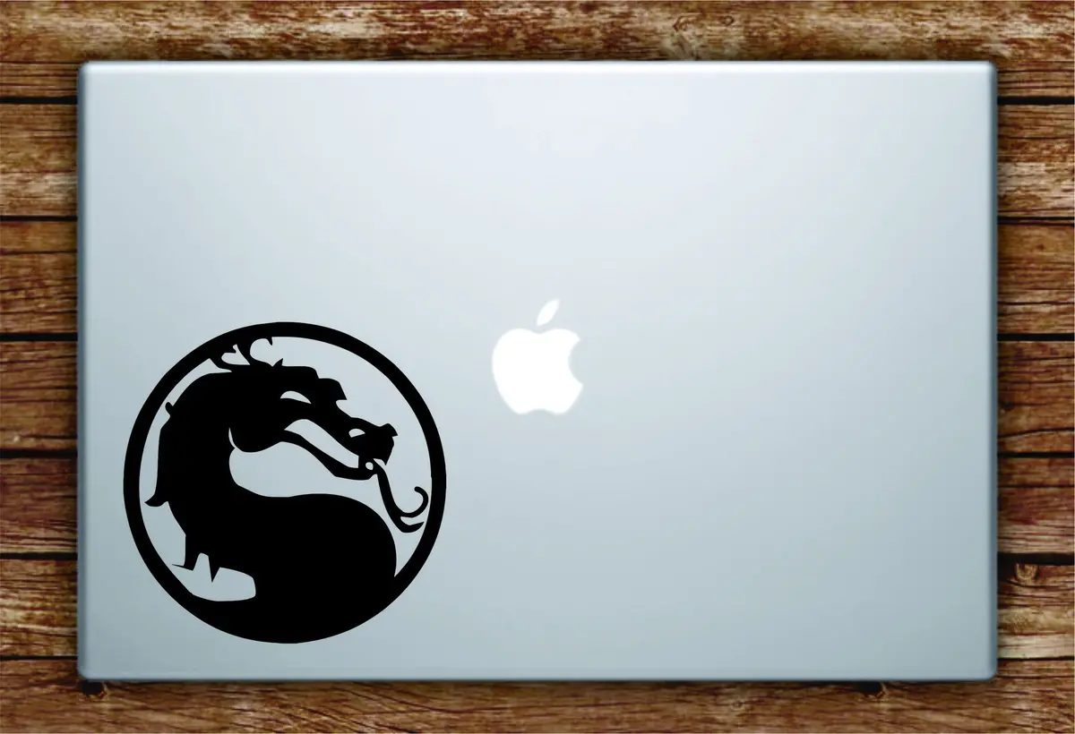 Mortal Kombat Laptop Decal Sticker Vinyl Art Quote Macbook Apple Decor Game Gamer Dragon 1