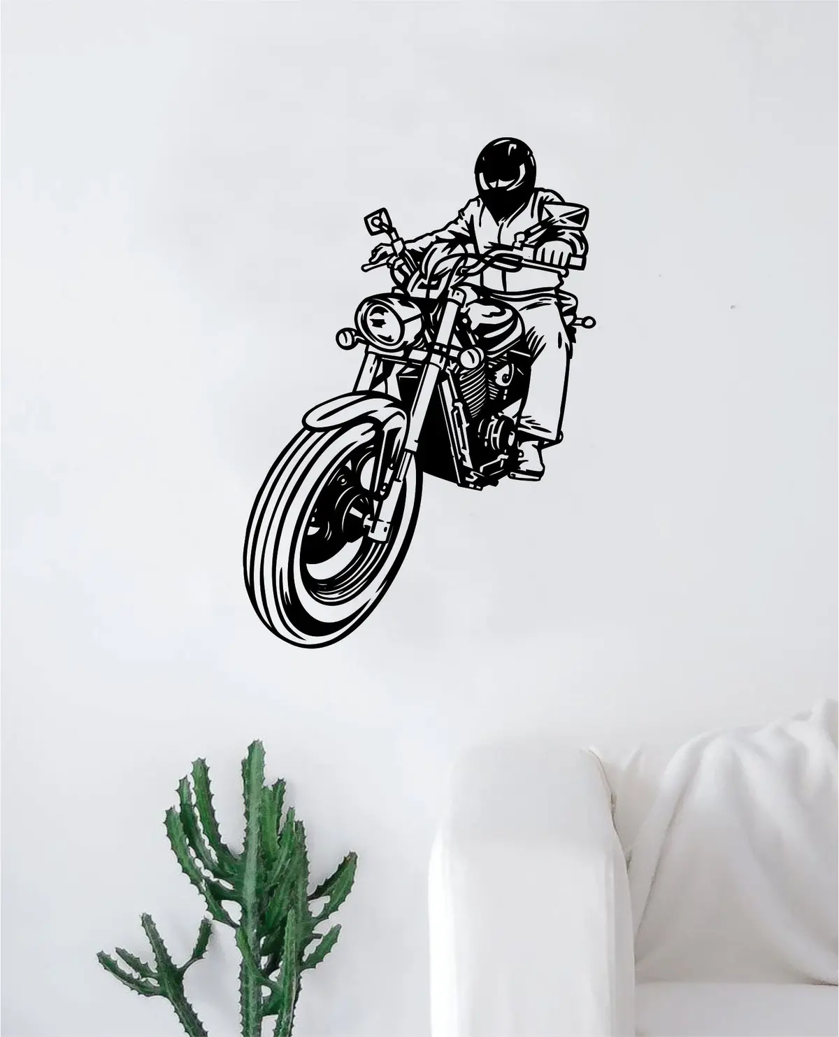 Motorcycle V2 Moto Auto Bike Wall Decal Sticker Vinyl Art Bedroom Living Room Decor Teen Boy Girl 1