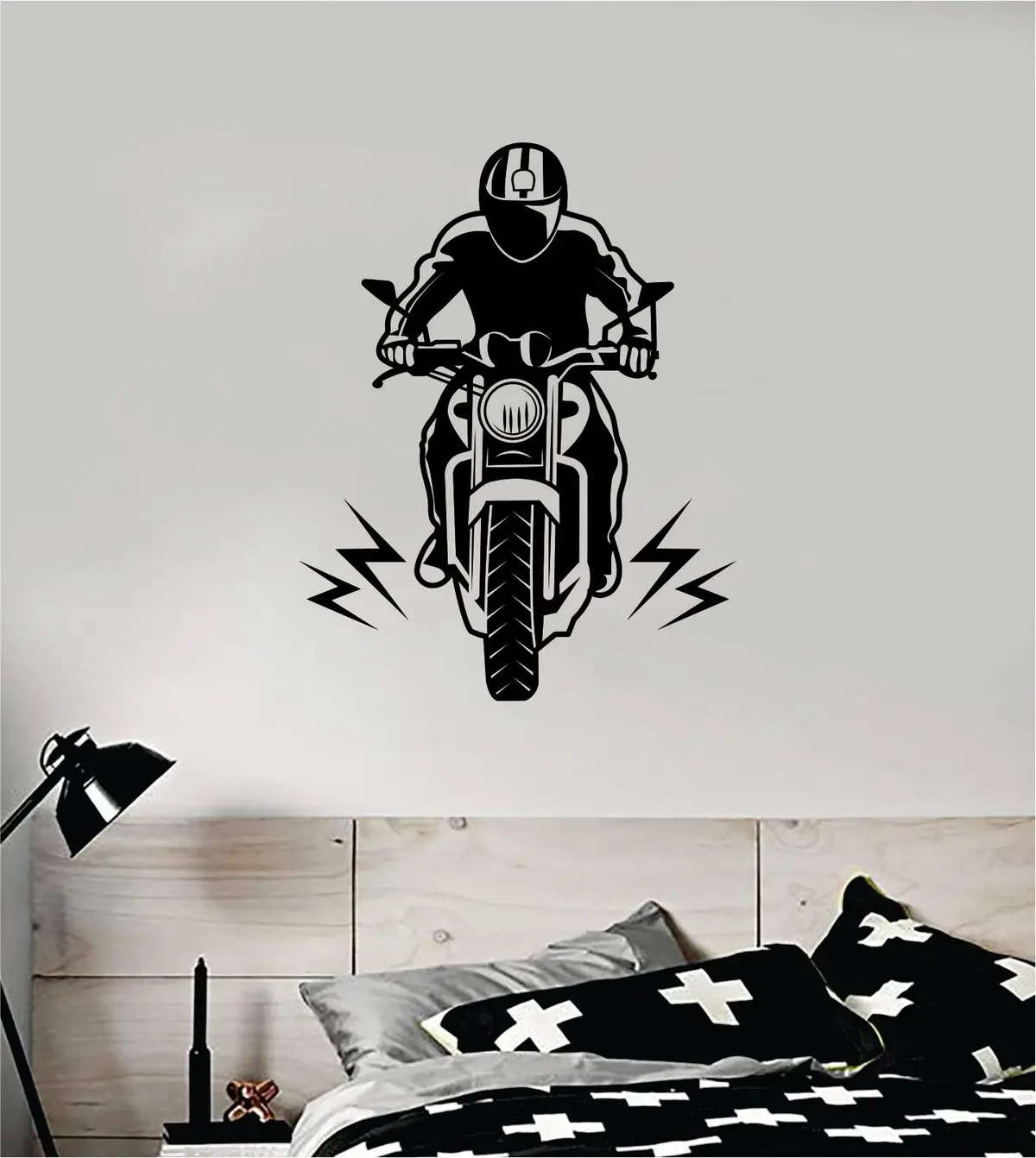 Motorcycle V5 Moto Auto Bike Wall Decal Sticker Vinyl Art Bedroom Room Decor Teen Boy Girl Race 1