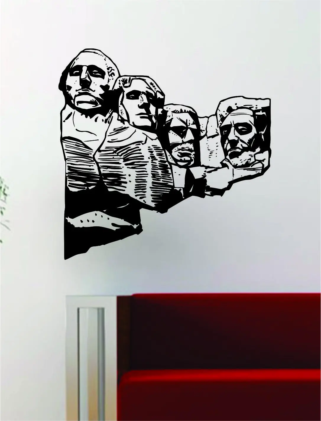Mount Rushmore Decal Wall Vinyl Art Decor Room Design History School Usa America Presidents 1