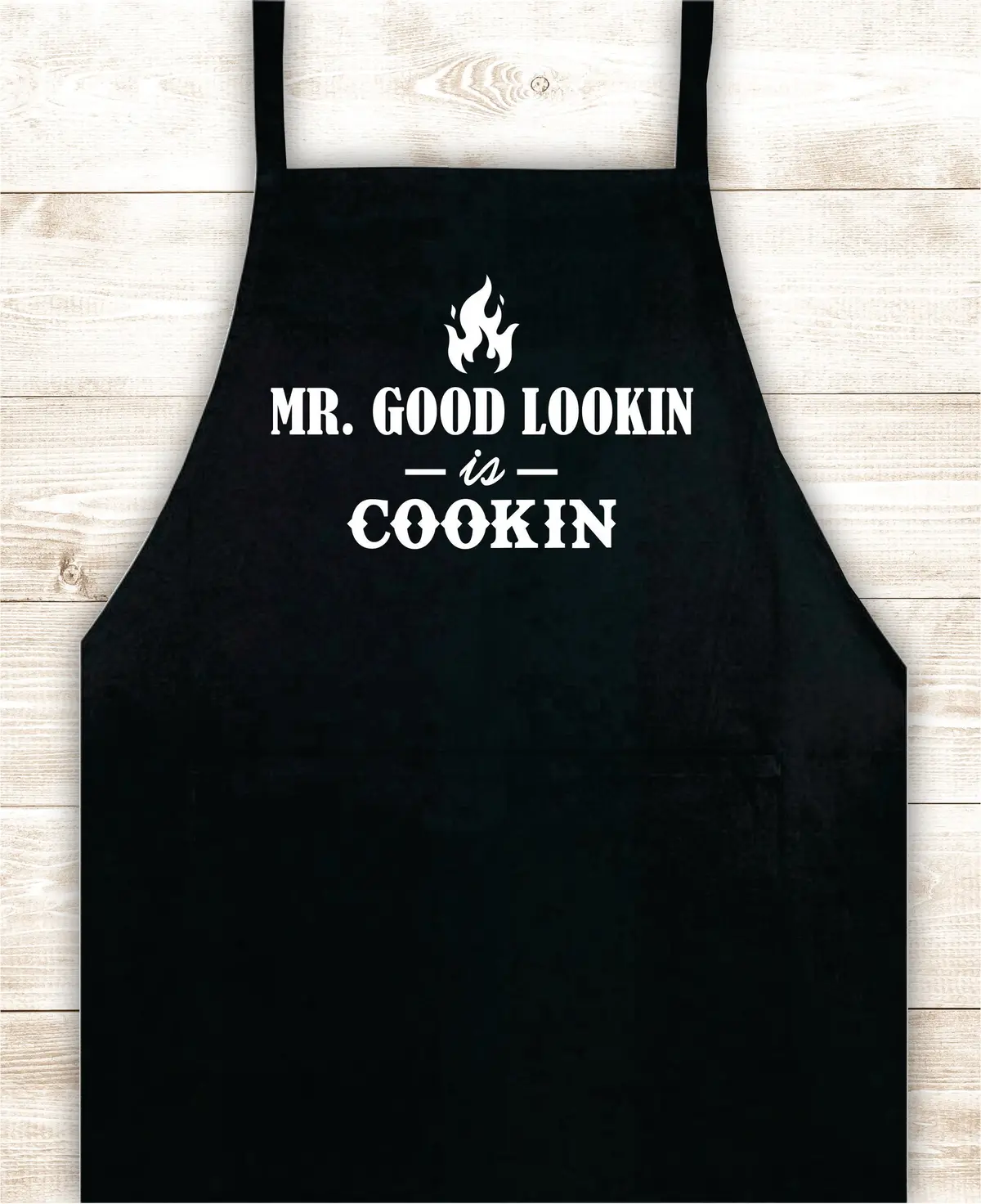 Mr Good Lookin Is Cookin Apron Heat Press Vinyl Bbq Barbeque Cook Grill Chef Bake Food Funny Gift Men 1