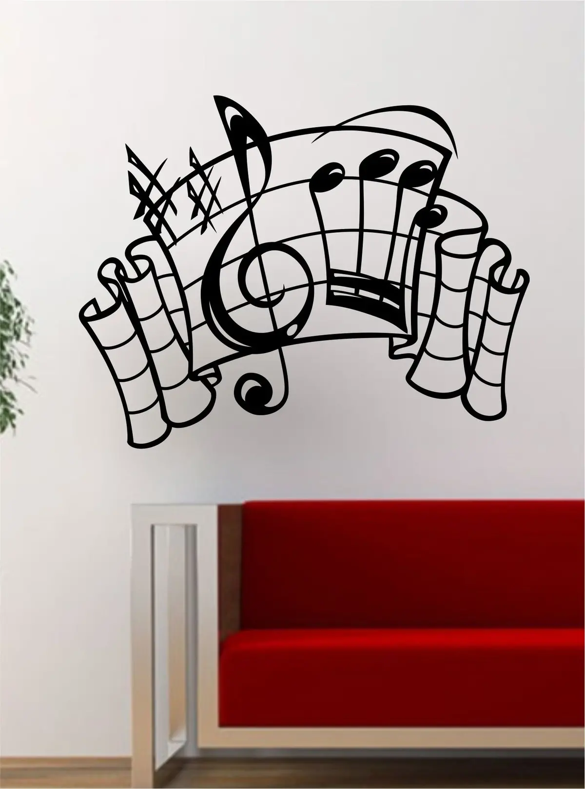 Music Notes Version 4  Art Decal Sticker Wall Vinyl Decor Home Room 1