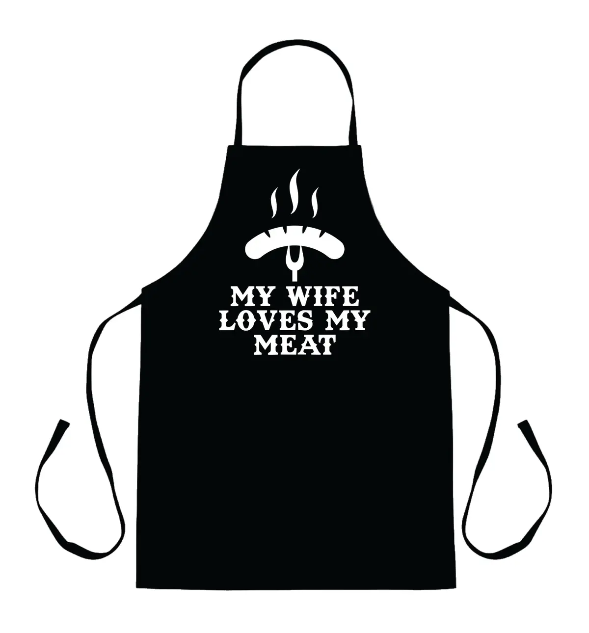 My Wife Loves My Meat V2 Apron Kitchen Bbq Barbeque Cook Grill Chef Bake Food Funny Gift Men Girls Mom Dad 1