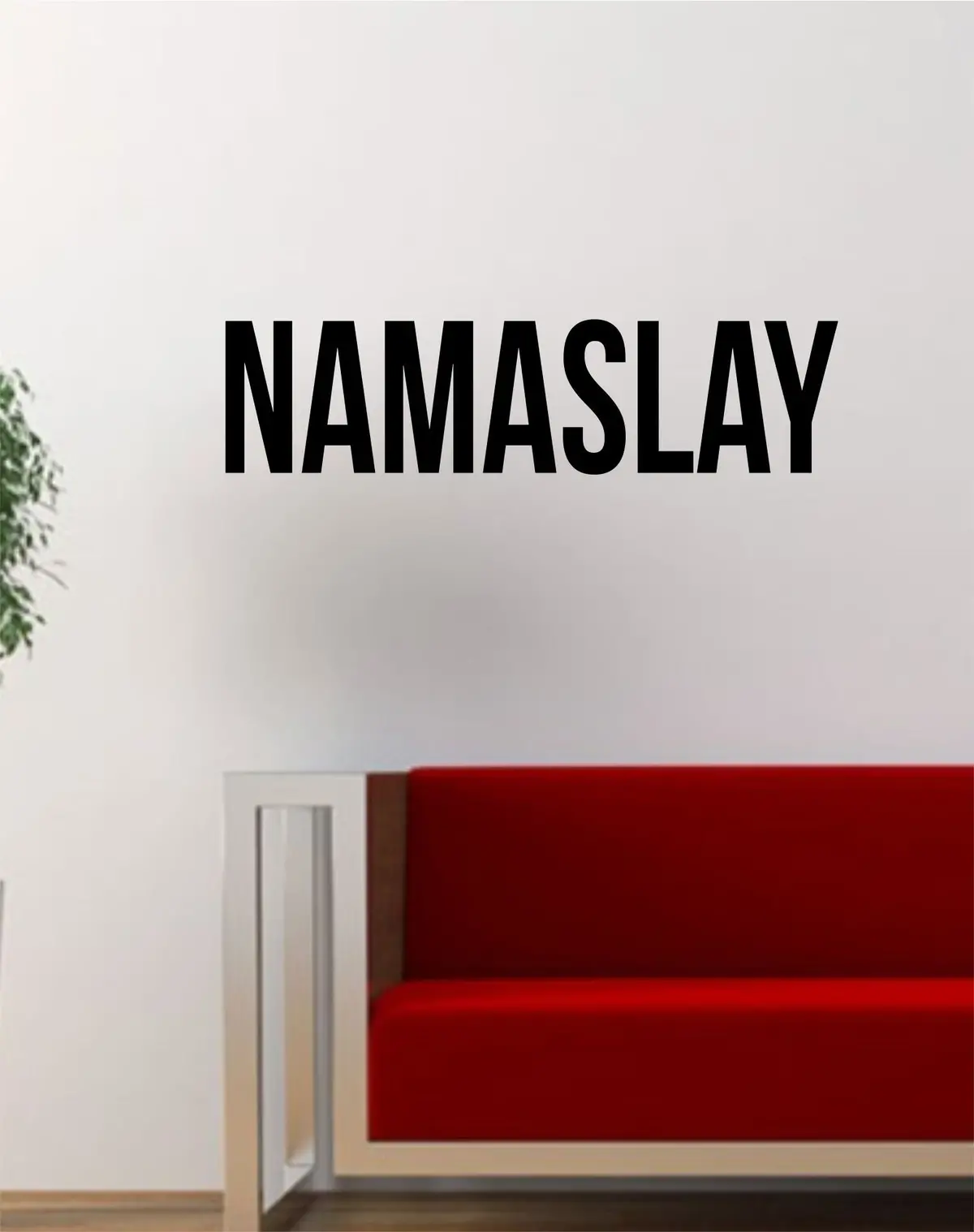 Namaslay Quote Decal Sticker Wall Vinyl Home Decor Art Namaste Funny Mandala Yoga 1