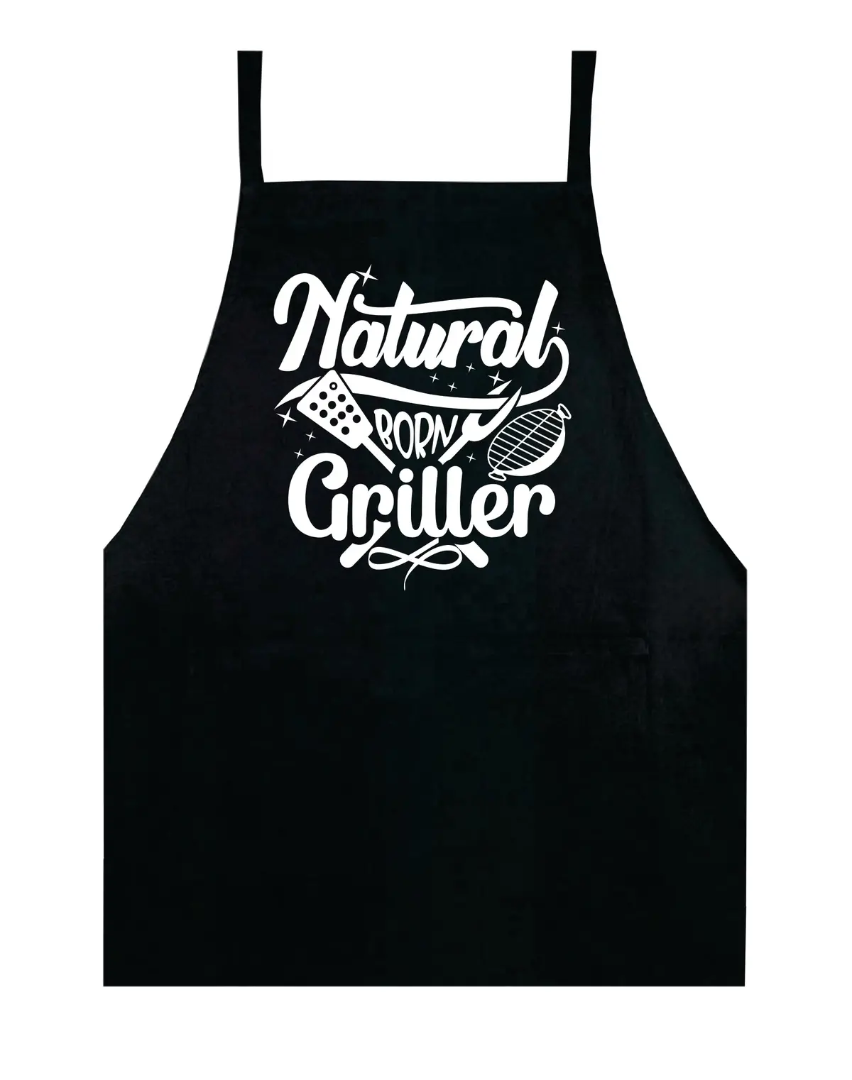 Natural Born Griller Apron Kitchen Bbq Barbeque Cook Grill Chef Bake Food Funny Gift Men Girls Mom Dad Gift 1