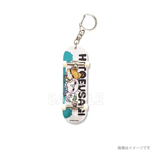 Negi556sbk　スケボーキーホルダー　ひとえうさぎ　Negi 1