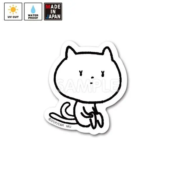Nekotomata001s ミニステッカー ね子とま太 1