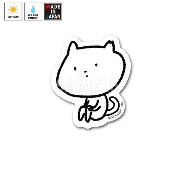 Nekotomata002s ミニステッカー ね子とま太 1