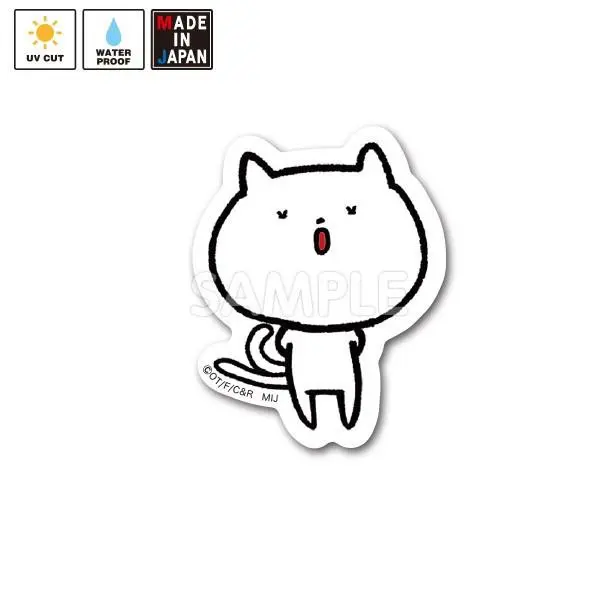 Nekotomata003s ミニステッカー ね子とま太 1