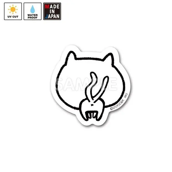 Nekotomata005s ミニステッカー ね子とま太 1