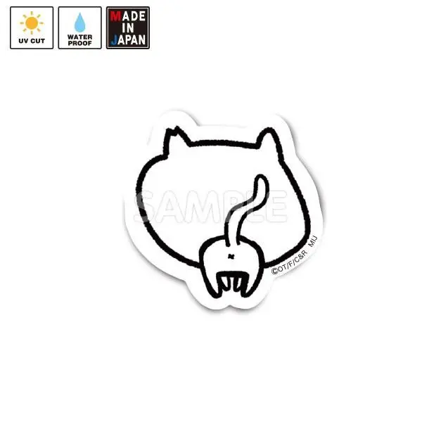 Nekotomata006s ミニステッカー ね子とま太 1