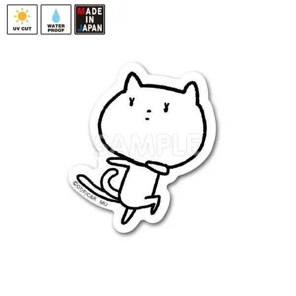 Nekotomata007s ミニステッカー ね子とま太 1
