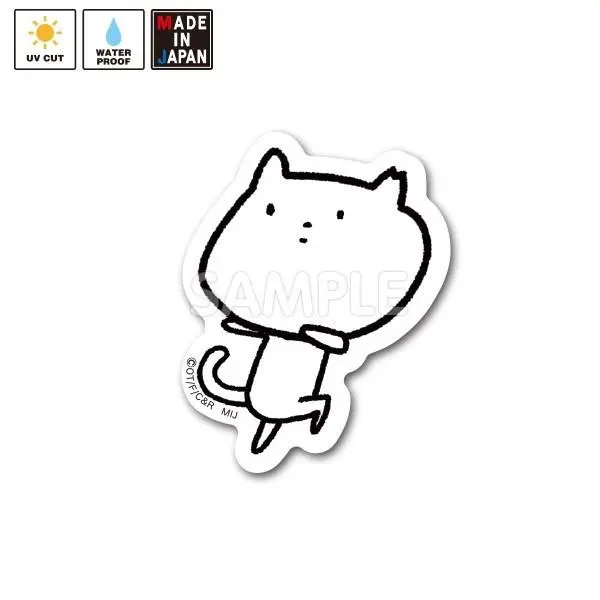 Nekotomata008s ミニステッカー ね子とま太 1