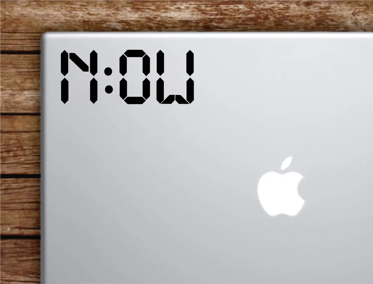 Now Laptop Wall Decal Sticker Vinyl Art Quote Macbook Decor Car Window Truck Kids Baby Teen Inspirational Girls Boys Gym Fitness Sports 1