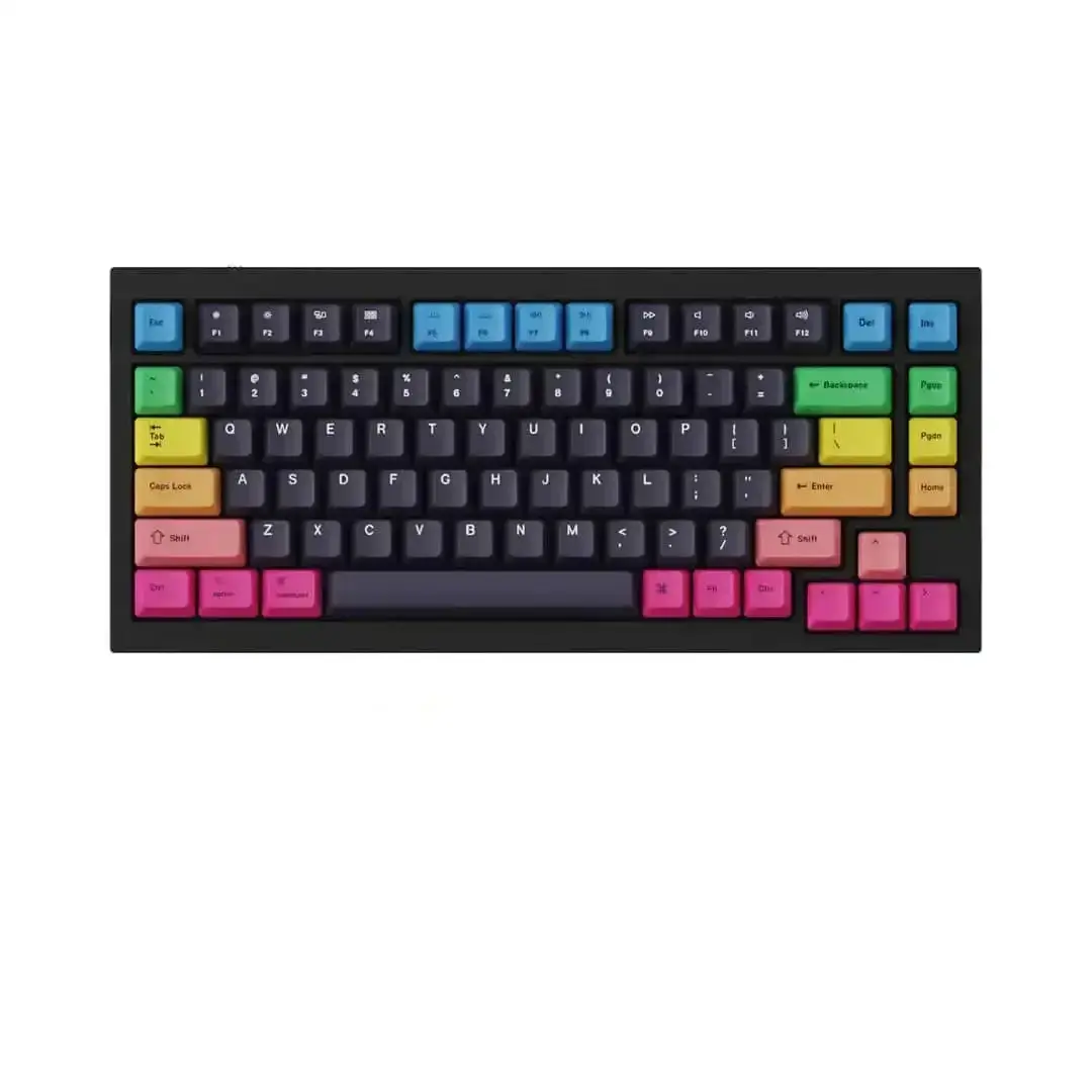 Keychron Keycaps - Q1 & K2 Oem Dye-Sub Pbt Keycap Set - Rainbow 1
