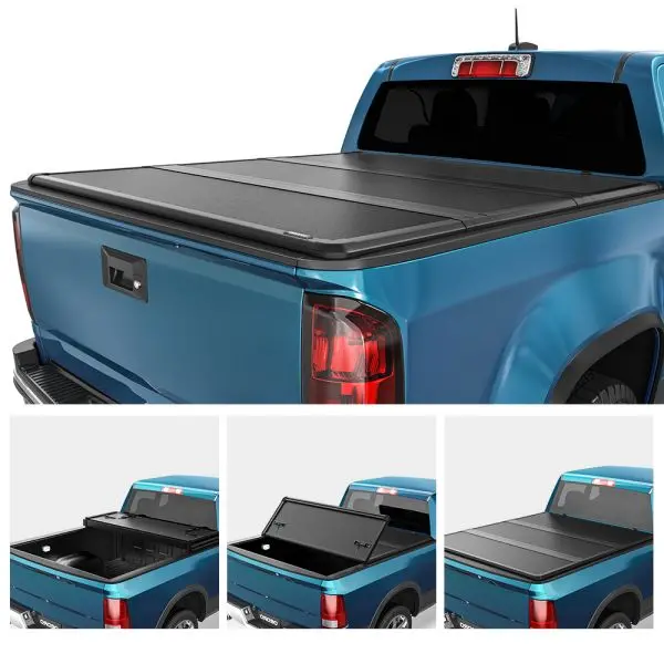 Trailfx Hard Trifold Tonneau Cover For Pickup Trucks - Fits 2015-22 Chevrolet Colorado / Gmc Canyon 1