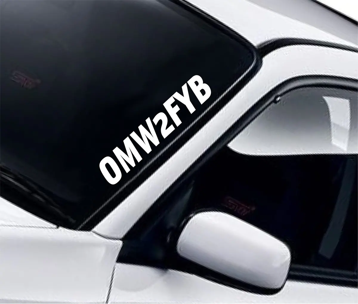 Omw2fyb Wall Decal Car Truck Window Windshield Jdm Sticker Vinyl Lettering Quote Drift Boy Girl Funny Sadboyz Racing Men Broken Heart Club 1
