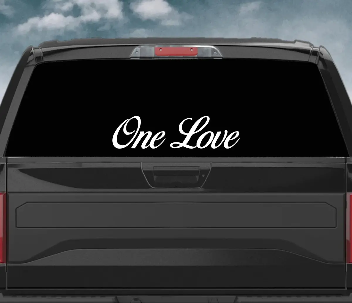 One Love Wall Decal Car Truck Window Windshield Jdm Sticker Vinyl Lettering Quote Drift Boy Girl Funny Sadboyz Racing Men Broken Heart Club Rasta Bob Marley Music 1