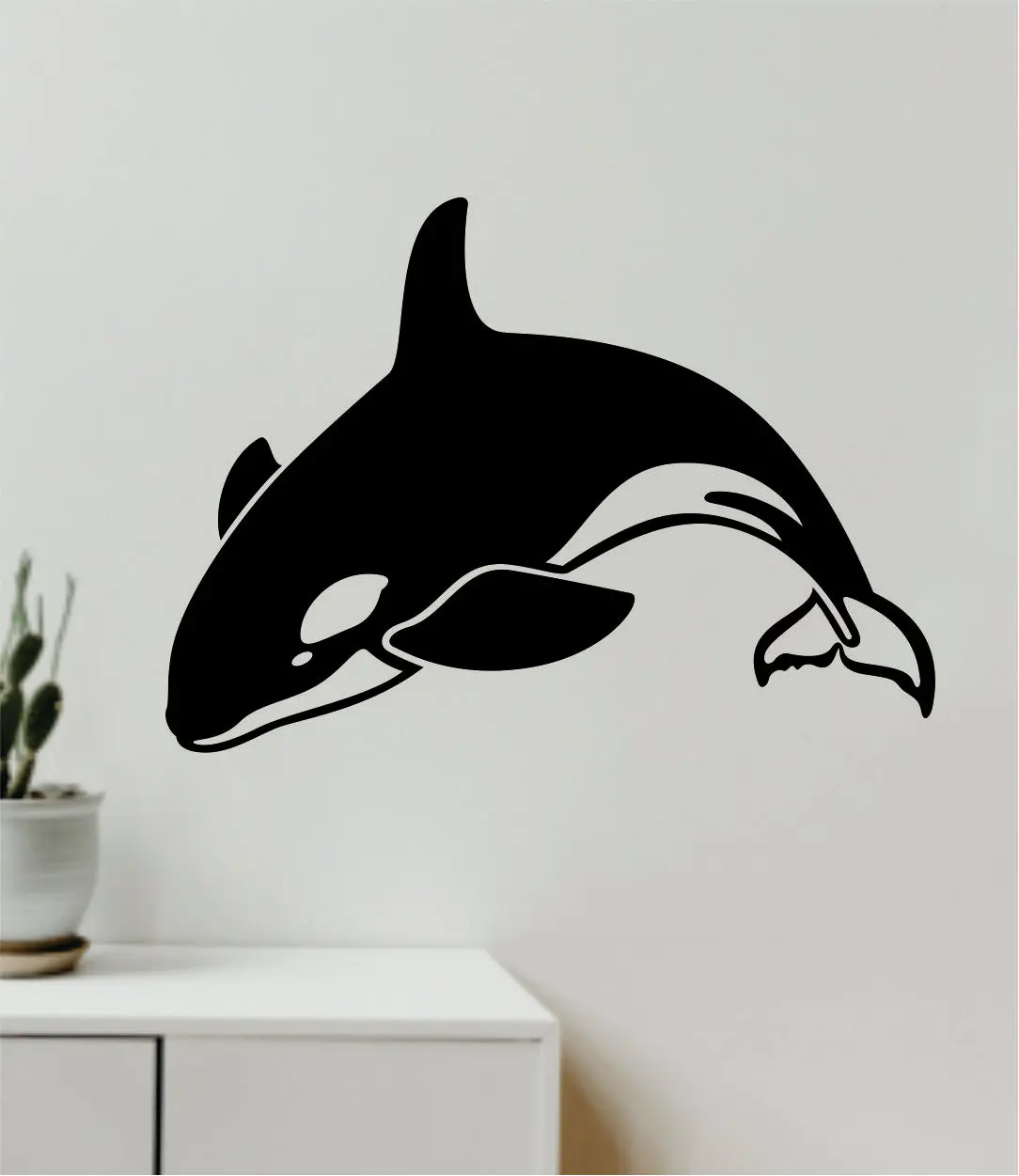 Orca Whale Wall Decal Quote Vinyl Art Home Decor Bedroom Animals Ocean Beach Fish 1