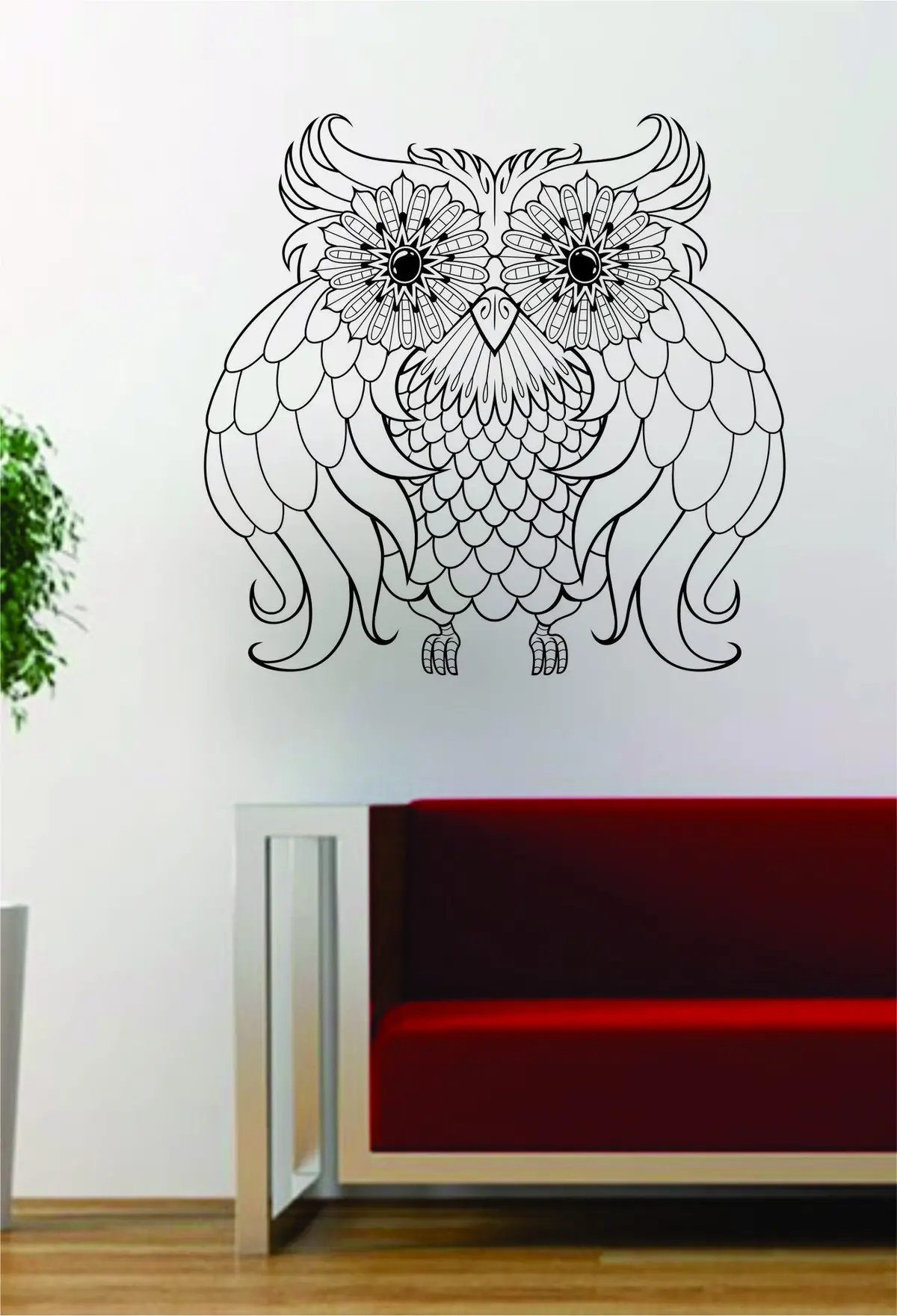 Owl Version 7 Bird Design Animal Decal Sticker Wall Vinyl Decor Art 1