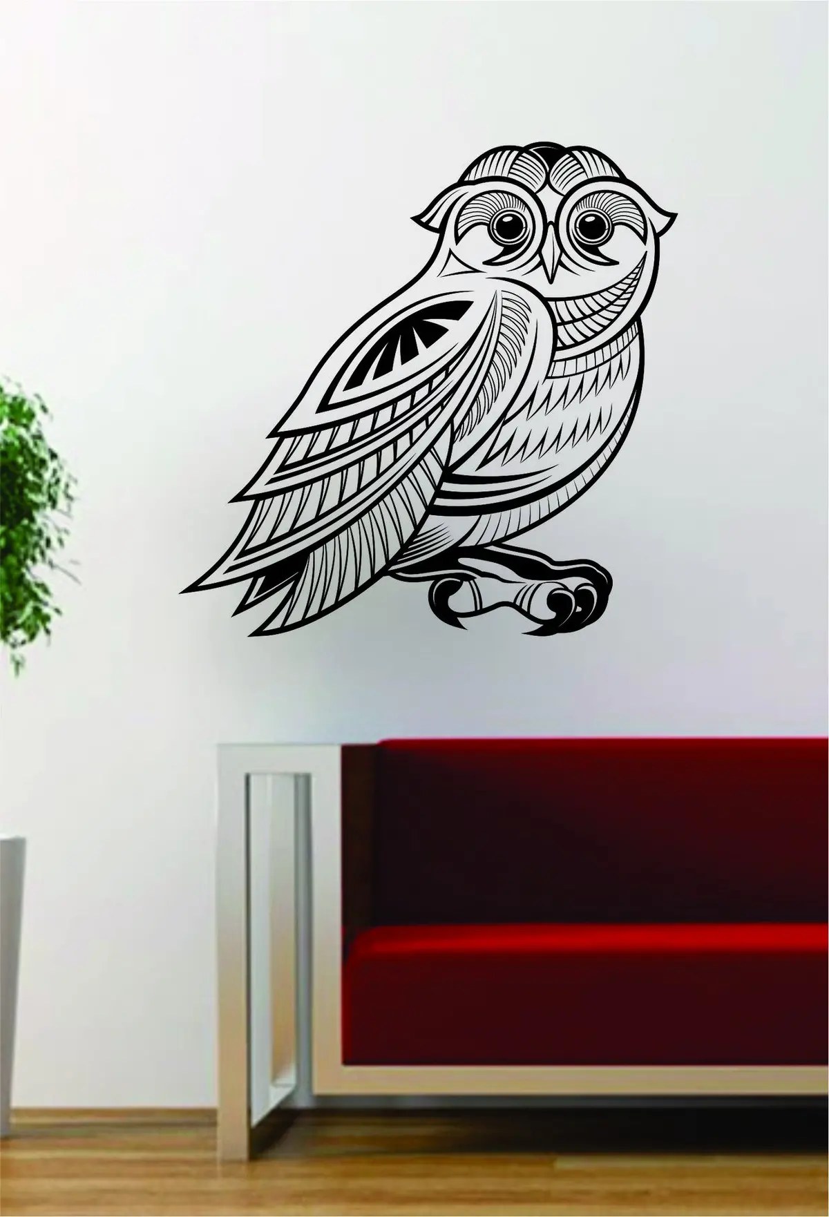 Owl Version 8 Bird Design Animal Decal Sticker Wall Vinyl Decor Art 1