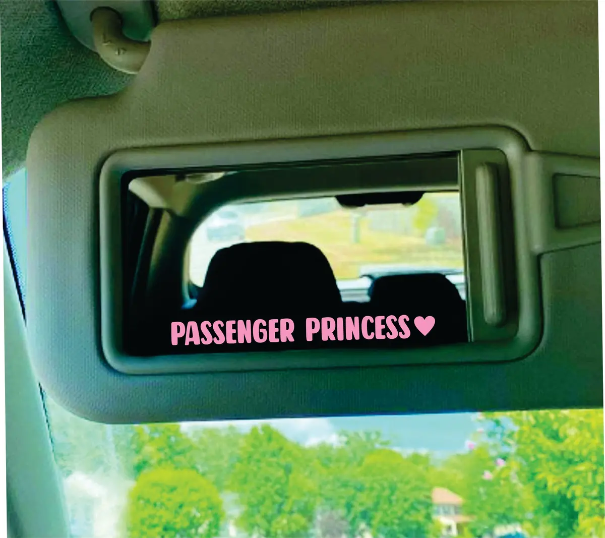 Passenger Princess V3 Heart Car Decal Truck Window Windshield Jdm Bumper Sticker Mirror Vinyl Lettering Quote Girls Funny Mom Milf Beauty Make Up Selfie Boyfriend Girlfriend 1