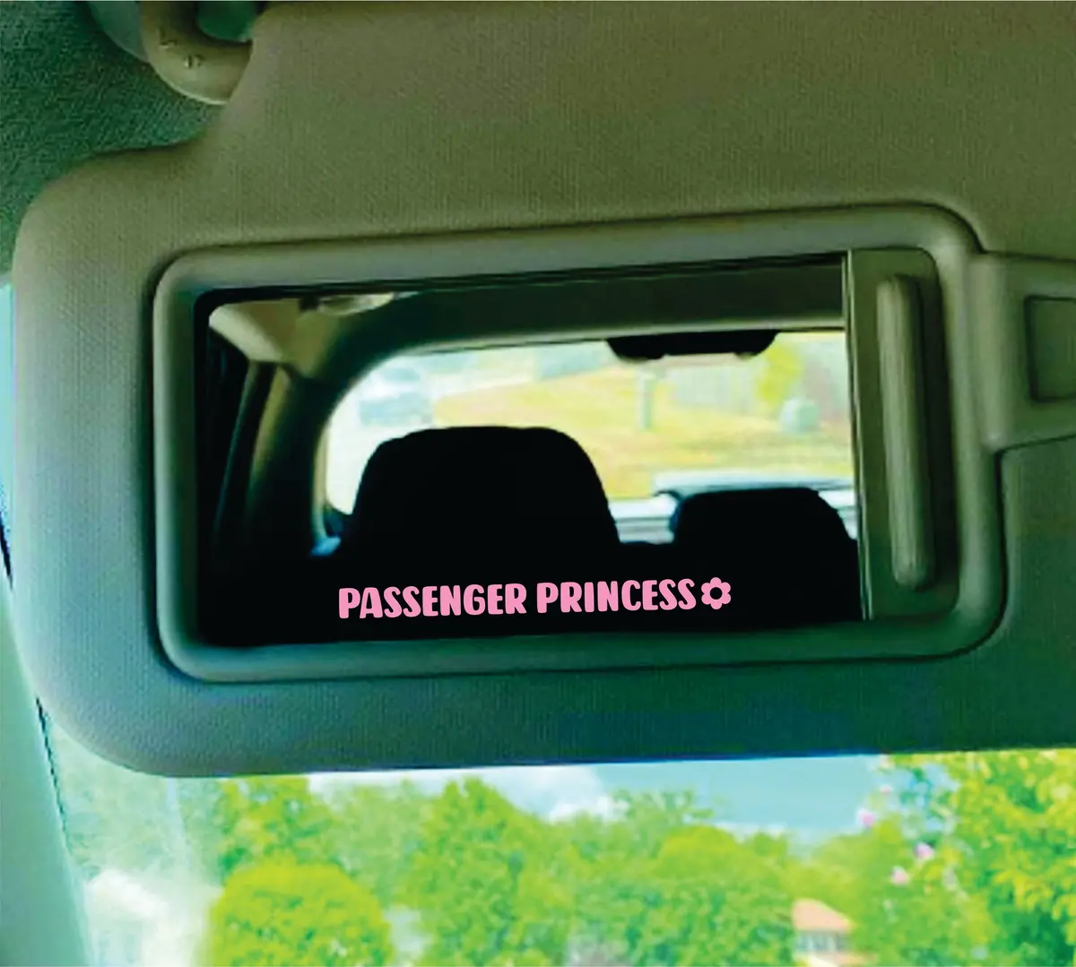 Passenger Princess V4 Flower Car Decal Truck Window Windshield Jdm Bumper Sticker Mirror Vinyl Lettering Quote Girls Funny Mom Milf Beauty Make Up Selfie Boyfriend Girlfriend 1