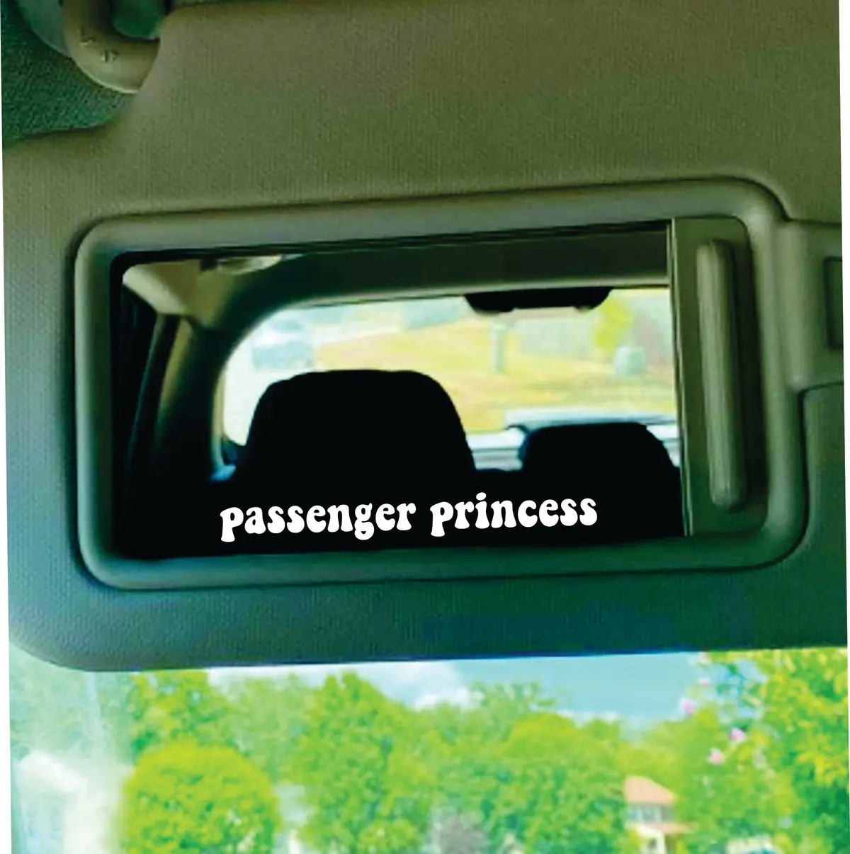 Passenger Princess Car Decal Truck Window Windshield Jdm Bumper Sticker Vinyl Lettering Quote Girls Funny Mom Milf Beauty Make Up Selfie Mirror Boyfriend Girlfriend 1