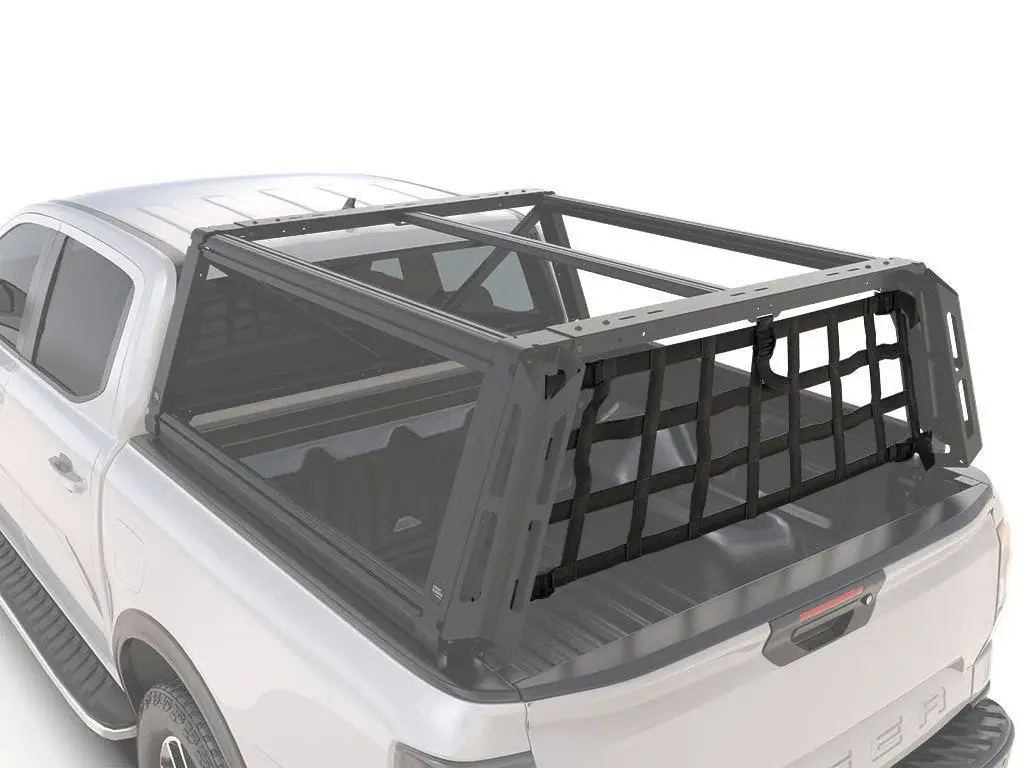 Front Runner Pro Bed Tailgate Net For Pickup Truck – Fits Pro Bed System & Pro Bed Rack Kits – High-Tensile Polyester, Adjustable, Black (1Pc) 1
