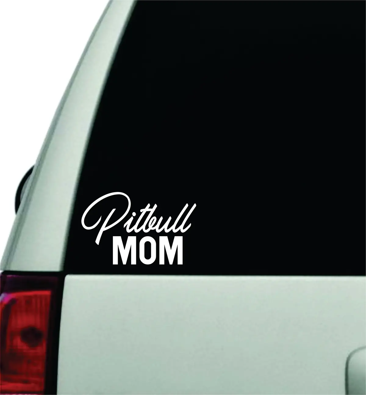 Pitbull Mom Wall Decal Car Truck Window Windshield Jdm Sticker Vinyl Lettering Racing Quote Boy Girls Family Funny Animals Dog Cute 1