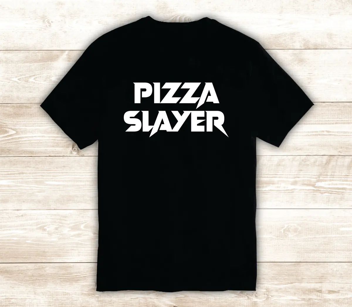 Pizza Slayer V2 T-Shirt Tee Shirt Vinyl Heat Press Custom Inspirational Quote Teen Kids Funny Girls Metal Food Kitchen 1