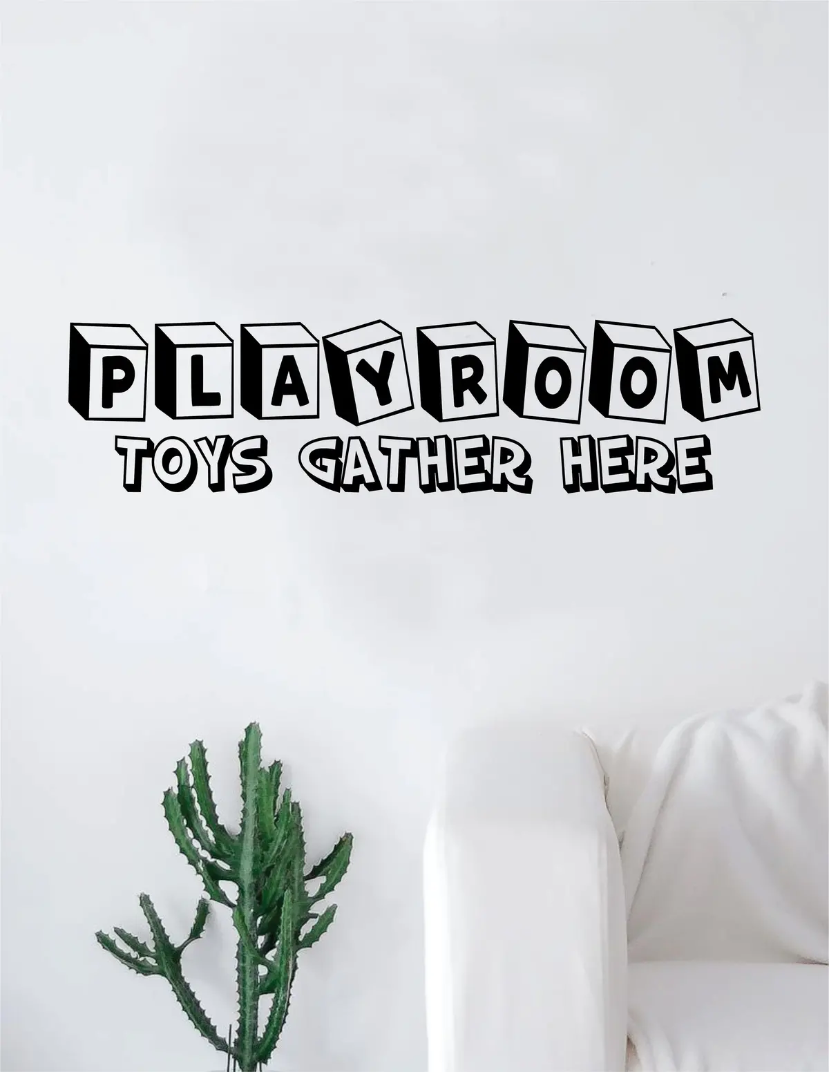 Playroom Toys Gather Here Decal Sticker Wall Vinyl Art Home Decor Quote Inspirational Nursery Kids Children School 1