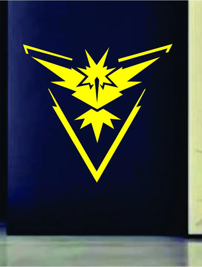 Pokemon Go Team Instinct Logo Game Gamer Design Decal Sticker Wall Vinyl Art Decor Home 1