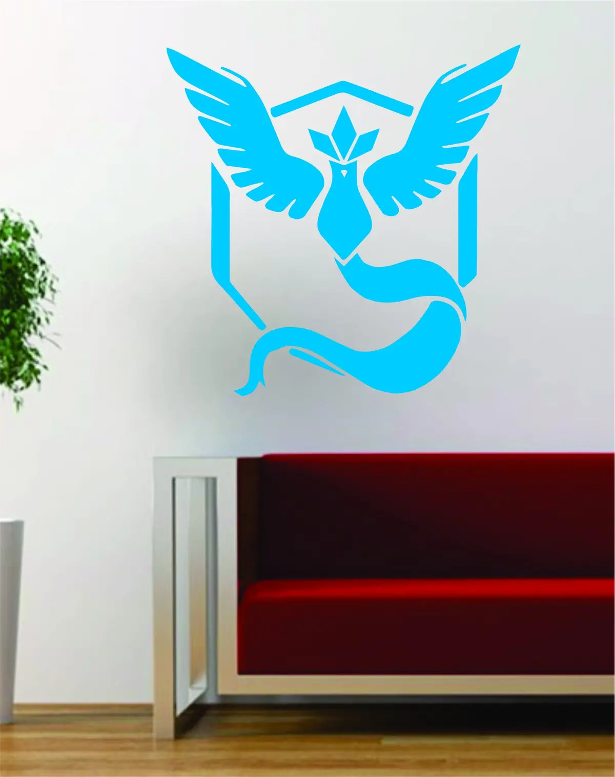 Pokemon Go Team Mystic Logo Game Gamer Design Decal Sticker Wall Vinyl Art Decor Home 1