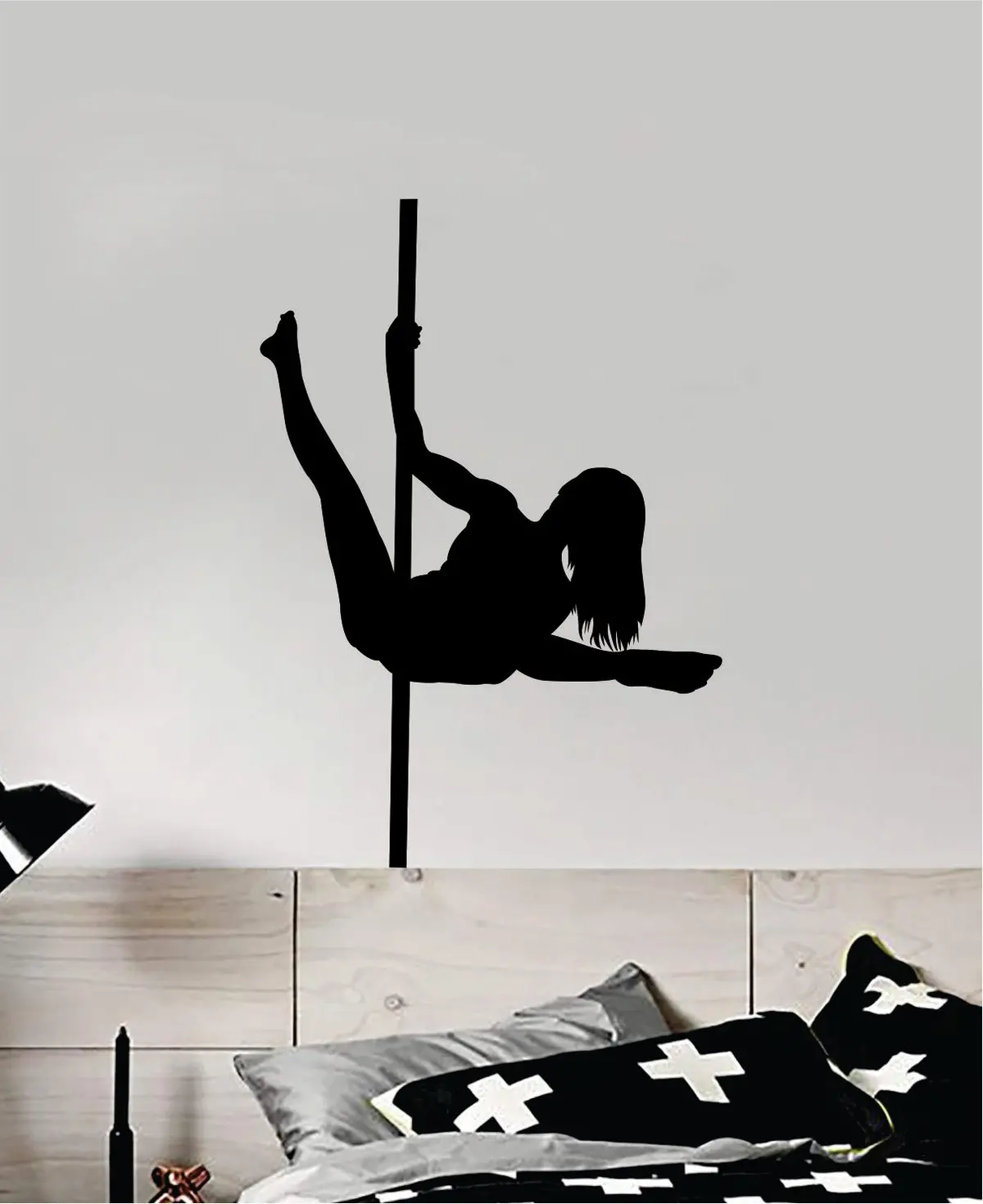 Pole Dancer Girl Funny Design Decal Sticker Wall Bedroom Room Vinyl Decor Art Adult Man Cave Danceing 1