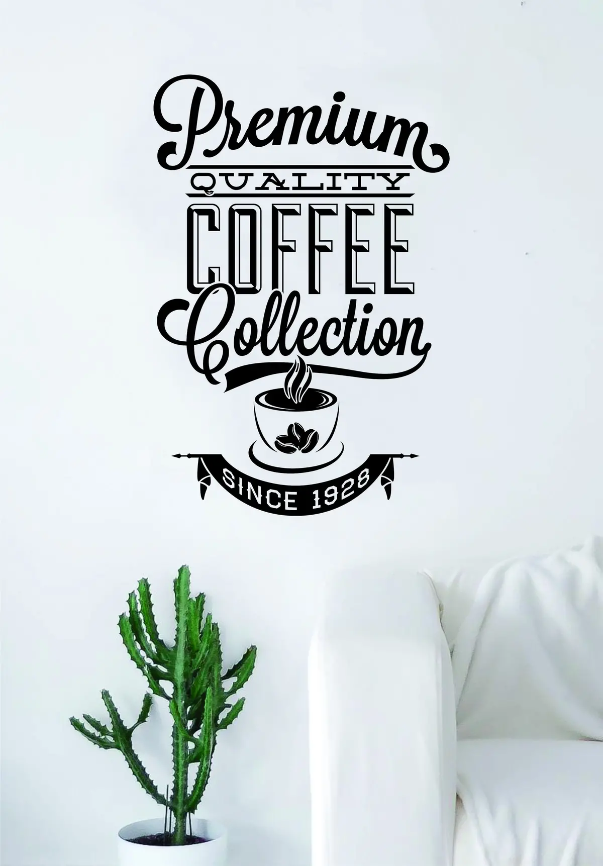 Premium Quality Coffee Quote Wall Decal Sticker Bedroom Living Room Art Vinyl Beautiful Kitchen Cute Shop Morning 1